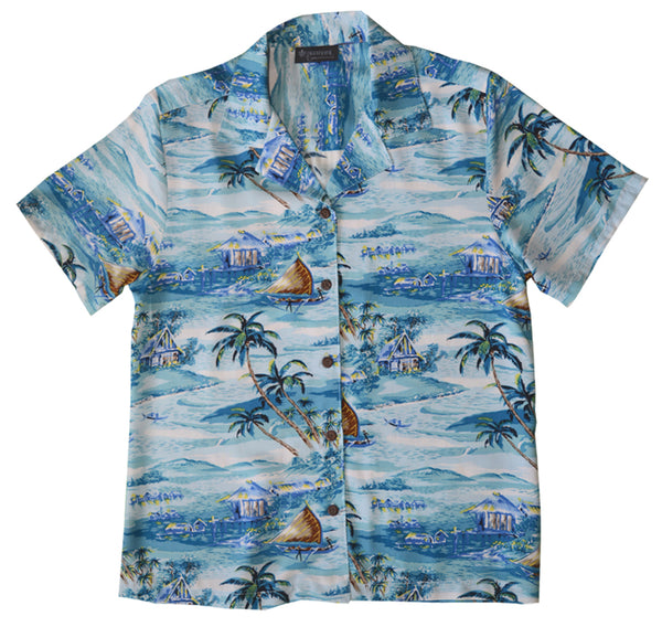 Islander Women's Hawaiian Camp Shirt – 100% Rayon, Made in Hawaii | RJC