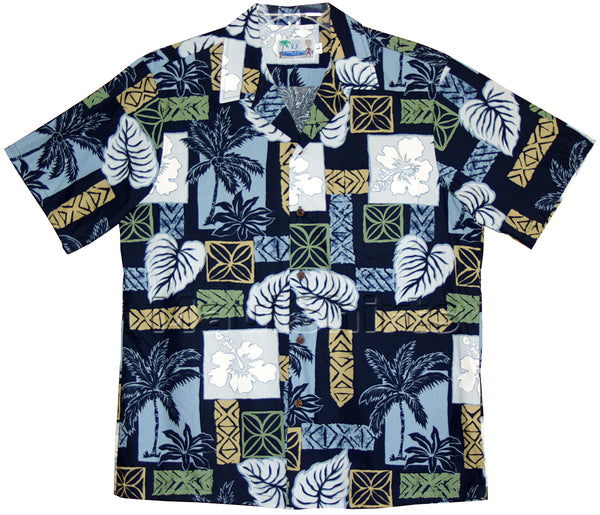 Hibiscus Tapa Legend Men's Hawaiian Shirt