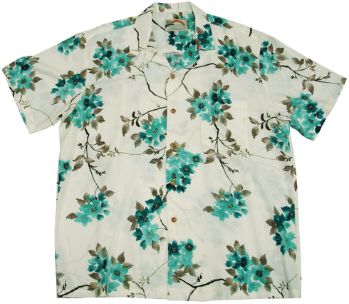 Paradise Found Men's Sakura Cherry Blossom Hawaiian Shirt