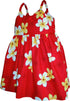 Melemele Yellow Plumeria Girl's Hawaiian Flared Dress