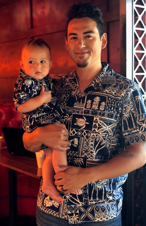 Polynesian Symbol Heritage Men's Hawaiian Shirt