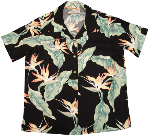 Bird of Paradise #5 Women's Hawaiian Camp Shirt