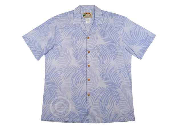 Paradise Found Men's Sea Breeze Palm Hawaiian Shirt