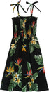 Bird of Paradise Display Girl's Hawaiian Smocked Dress