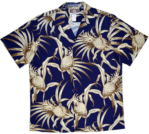Golden Maui Pineapple Men's Hawaiian Shirt