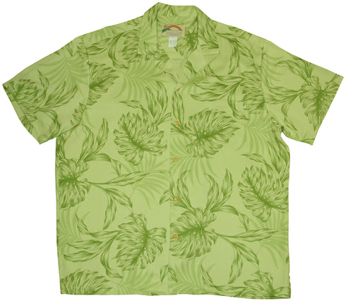 Paradise Found Men's Monstera Palm Hawaiian Shirt