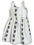 Vertical Honu Turtle Panel Girl's Hawaiian Flared Dress