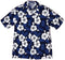 White Hibiscus Fern Men's Hawaiian Shirt