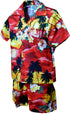 Brilliant Hawaiian Sunset Boy's 2pc Hawaiian Cabana Set