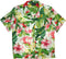 Parakeet Lush Garden Women's Hawaiian Camp Shirt – 100% Rayon, Made in Hawaii | RJC
