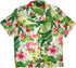 Parakeet Lush Garden Women's Hawaiian Camp Shirt – 100% Rayon, Made in Hawaii | RJC