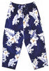 Pacific Legend Womens S to XXL Plumeria Hibiscus Feather Fern Capri Pants