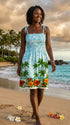 RJC Women's Hibiscus Shores Hawaiian Smocked Sundress