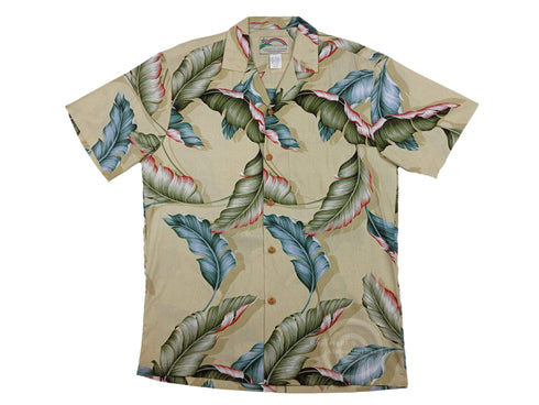 Paradise Found Men's Laukahi Single Leaf Hawaiian Shirt