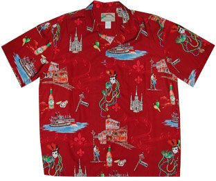 Mardi Gras Men's Hawaiian Aloha Shirt