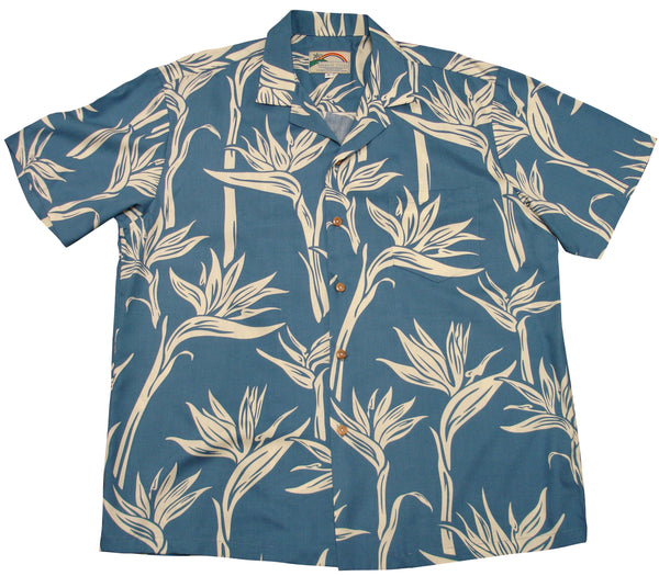Paradise Found Men's Pareau Paradise Hawaiian Shirt