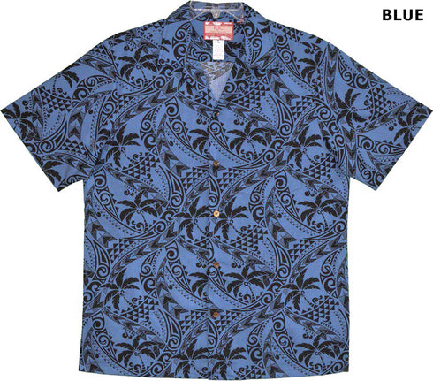 Tribal Coconut Palm Men's Hawaiian Shirt