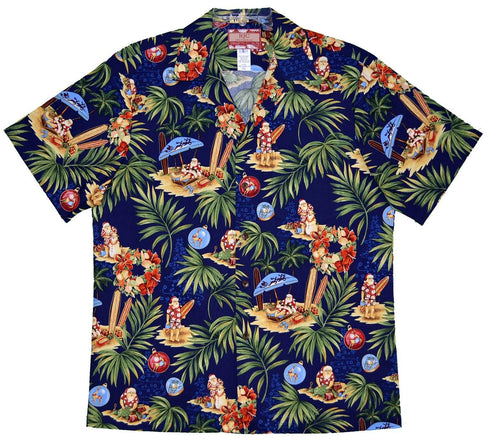 Christmas in Hawaii Men's Hawaiian Shirt