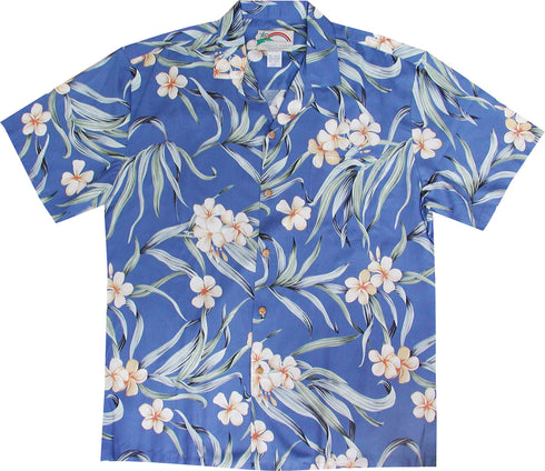 Paradise Found Men's Melia Plumeria Hawaiian Shirt