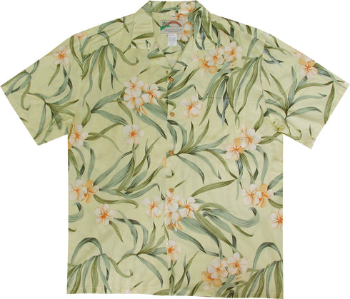 Paradise Found Men's Melia Plumeria Hawaiian Shirt