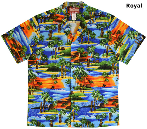 Tiki Kuka Ilimoku Men's Hawaiian Shirt