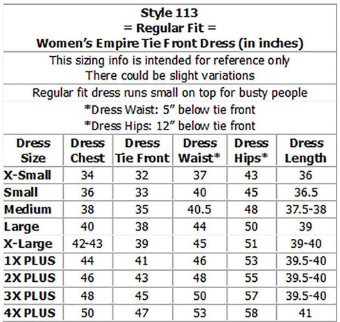 Beauteous Flower Women's Empire Tie Front Hawaiian Dress (Regular Fit)