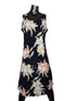 Orchid Corsage Women's Short Tank Flared Hawaiian Dress