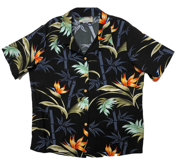 Bamboo Paradise Women's Hawaiian Camp Shirt