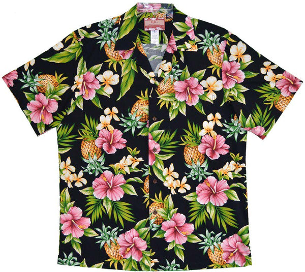 Pineapple Hibiscus Men's Hawaiian Shirt
