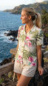 Pale Hibiscus Orchid Women's Hawaiian Camp Shirt – 100% Rayon, Made in Hawaii | RJC