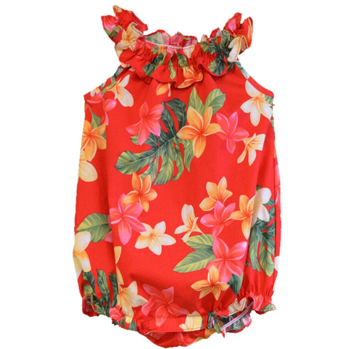 Colorful Plumeria RJC Hawaiian Girls Onesie