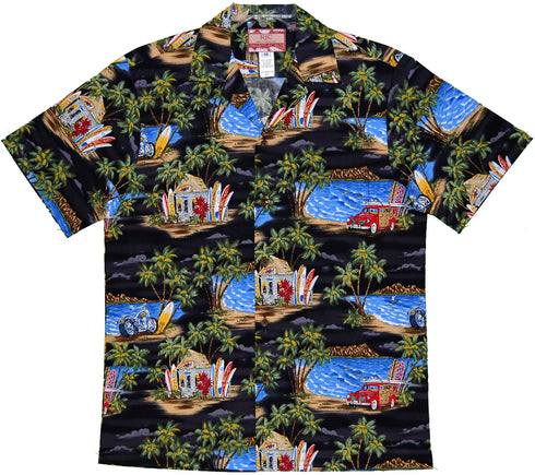 Woody Surf Spot Men's Hawaiian Shirt
