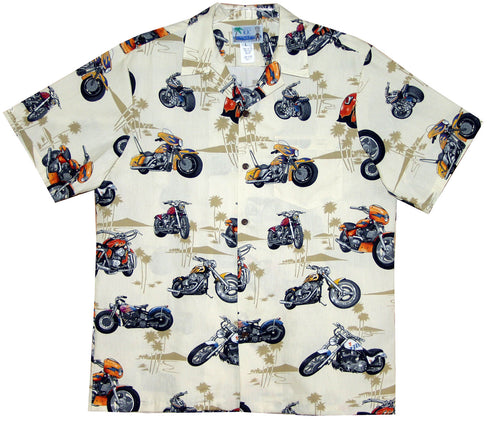 Island Motorcycles Men's Hawaiian Shirt