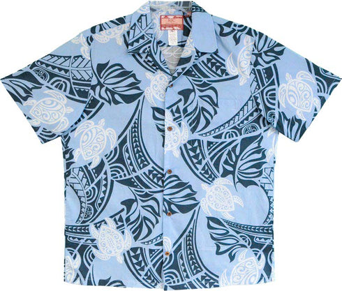 Honu Polynesian Tribal Men's Hawaiian Shirt