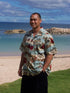 Red Hibiscus Escape Men's Hawaiian Shirt