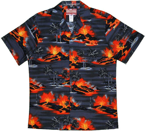 Kilauea Big Island Volcano Men's Hawaiian Shirt