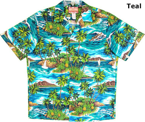 Pineapple Palm Island Men's Hawaiian Shirt