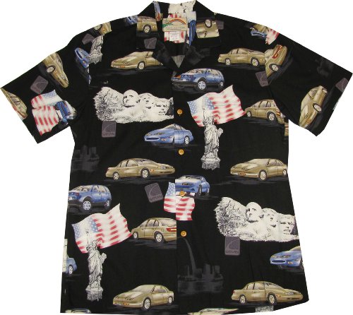 Saturn Men's Paradise Found Hawaiian Aloha Cotton Shirt