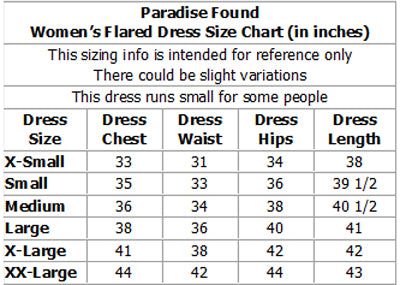 Double Orchid Women's Short Tank Flared Hawaiian Dress