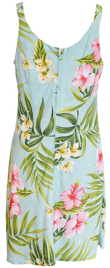 Pale Hibiscus Orchid Women's Bias Cut Slimming Hawaiian Dress