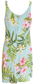 Pale Hibiscus Orchid Women's Bias Cut Slimming Hawaiian Dress