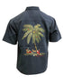 Bamboo Cay Resting Santa in Paradise Embroidered Christmas Shirt