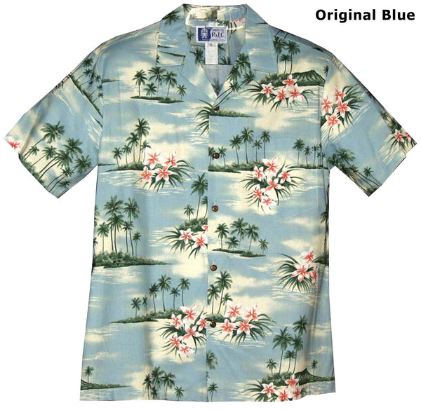 Plumeria Island Men's Hawaiian Shirt
