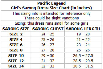 Elegant Tropical White Girl's Mock Wrap Hawaiian Sarong Dress