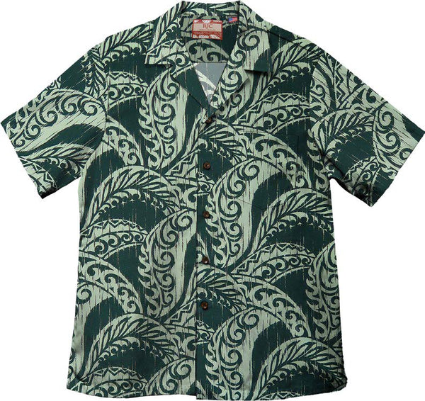 Serpent Tribal Leaves Men's Hawaiian Shirt