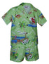 Santa's Hawaiian Christmas Vacation Boy's 2pc Hawaiian Cabana Set