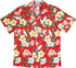 White Parrot Hibiscus Men's Hawaiian Shirt