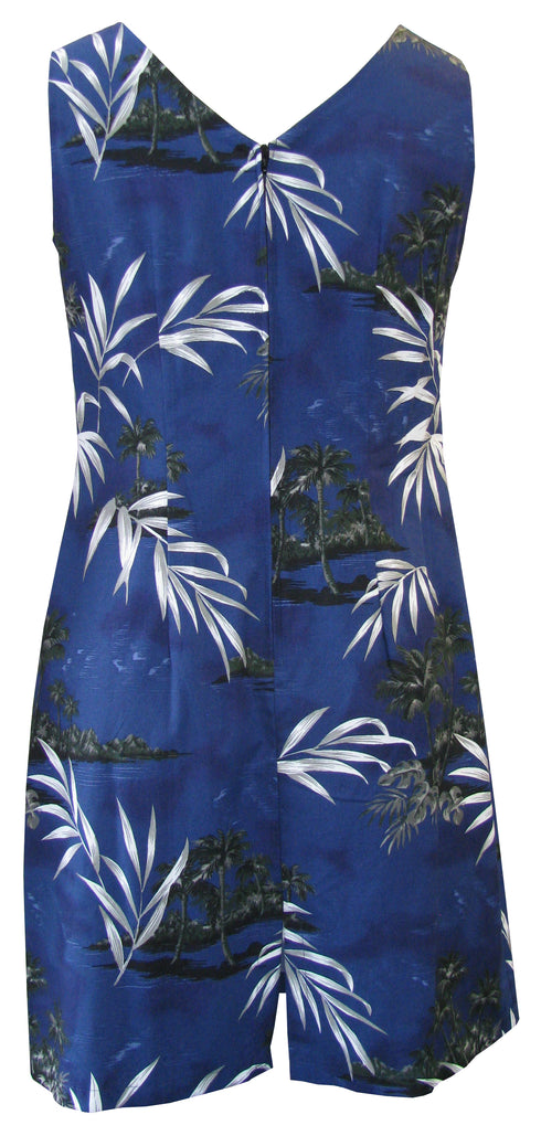 Bamboo Island Women's Sheath Hawaiian Short Tank Dress