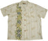 Paradise Found Men's Plumeria Panel Hawaiian Shirt