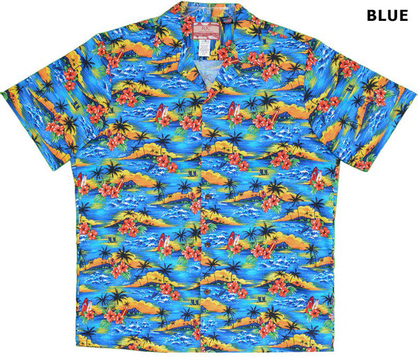 Sunset Island Surf Men's Hawaiian Shirt